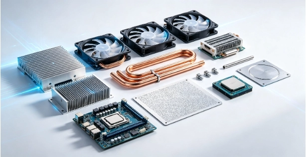 Electronics metal cooling components